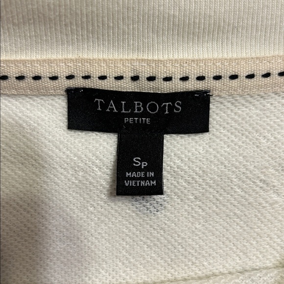 Talbots Joy Dots Shift Dress Winter White Black Polka Dot‎ Petite Small SP
FF - Picture 5 of 12